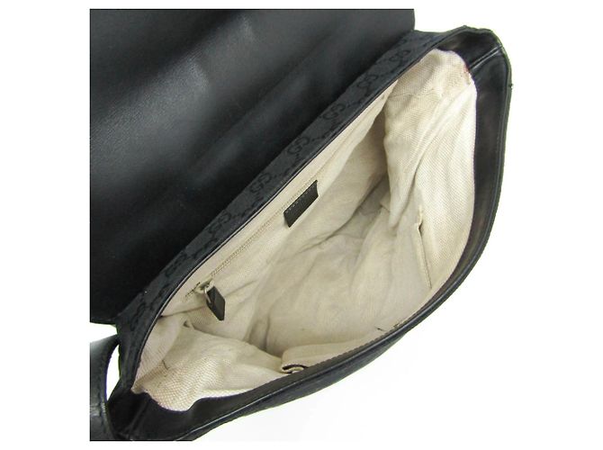 Borsa a tracolla Gucci GG Canvas Nero - vista 3