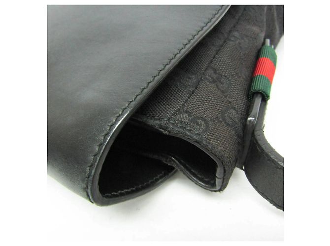 Borsa a tracolla Gucci GG Canvas Nero - vista 8