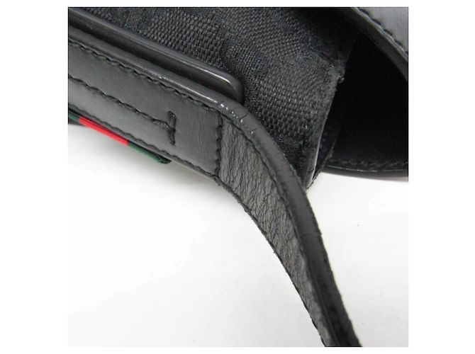 Borsa a tracolla Gucci GG Canvas Nero - vista 9