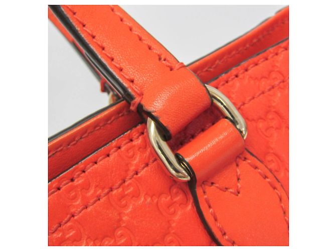 Borsa a mano/Borsa a tracolla in pelle MicroGuccissima arancione Gucci - vista 11