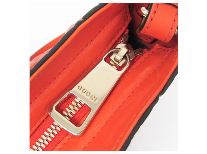Borsa a mano/Borsa a tracolla in pelle MicroGuccissima arancione Gucci - vista 16