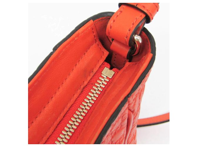 Borsa a mano/Borsa a tracolla in pelle MicroGuccissima arancione Gucci - vista 17