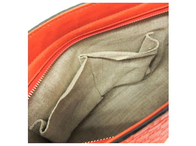 Borsa a mano/Borsa a tracolla in pelle MicroGuccissima arancione Gucci - vista 18