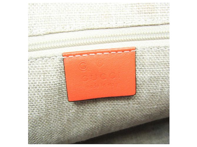 Borsa a mano/Borsa a tracolla in pelle MicroGuccissima arancione Gucci - vista 19