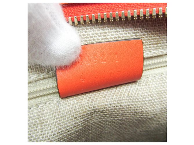 Borsa a mano/Borsa a tracolla in pelle MicroGuccissima arancione Gucci - vista 20