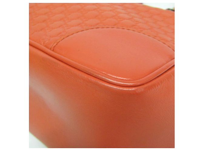 Borsa a mano/Borsa a tracolla in pelle MicroGuccissima arancione Gucci - vista 5