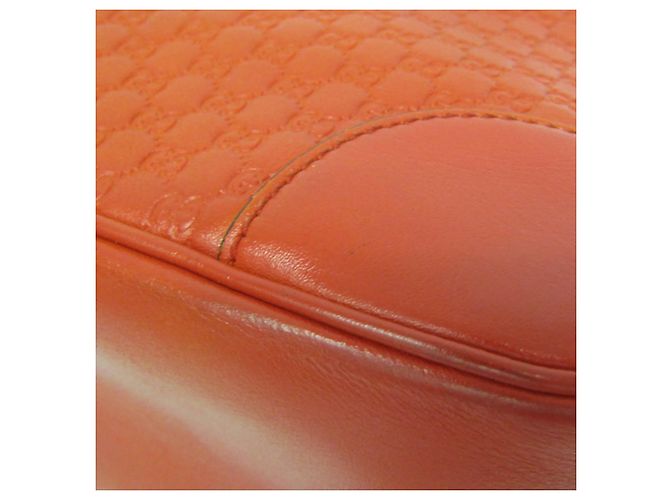 Borsa a mano/Borsa a tracolla in pelle MicroGuccissima arancione Gucci - vista 7