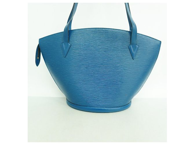 Borsa a Spalla Louis Vuitton Epi Saint Jacques Blu - vista 11