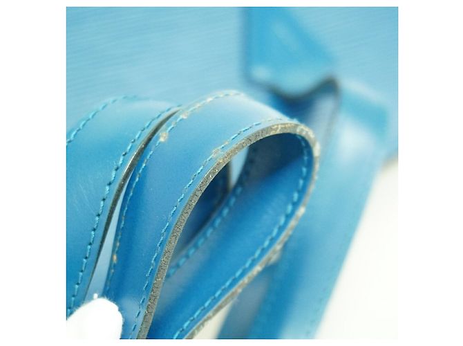 Borsa a Spalla Louis Vuitton Epi Saint Jacques Blu - vista 7