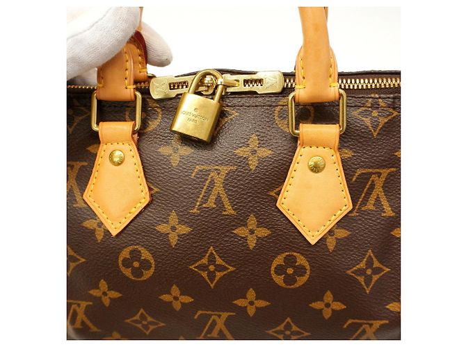 Louis Vuitton Monogram Speedy Bandoulière 25 Handtasche Braun - Ansicht 10