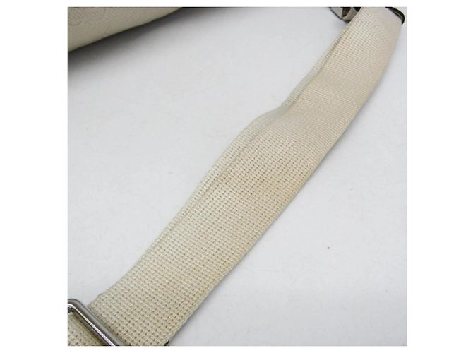 Gucci GG Prägedesign Weiße Leder Bauchtasche/Umhängetasche - Ansicht 15