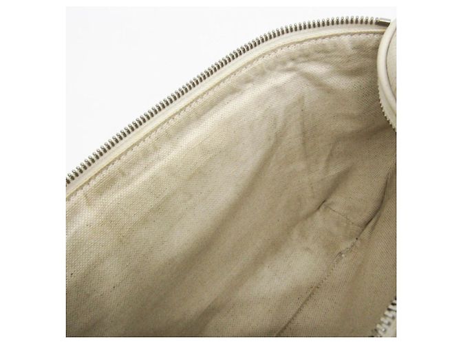 Gucci GG Prägedesign Weiße Leder Bauchtasche/Umhängetasche - Ansicht 17