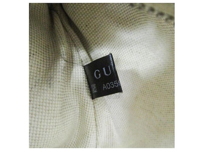 Gucci GG Prägedesign Weiße Leder Bauchtasche/Umhängetasche - Ansicht 20