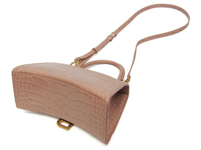 Borsa a mano in pelle da donna Balenciaga Hour Glass 593546 - vista 3