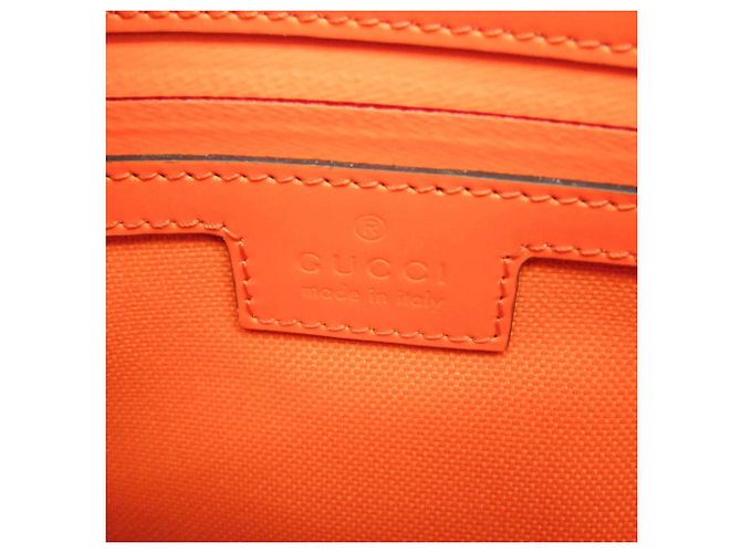 Borsa a tracolla Gucci GG con effetto gomma 771422 Arancione - vista 17