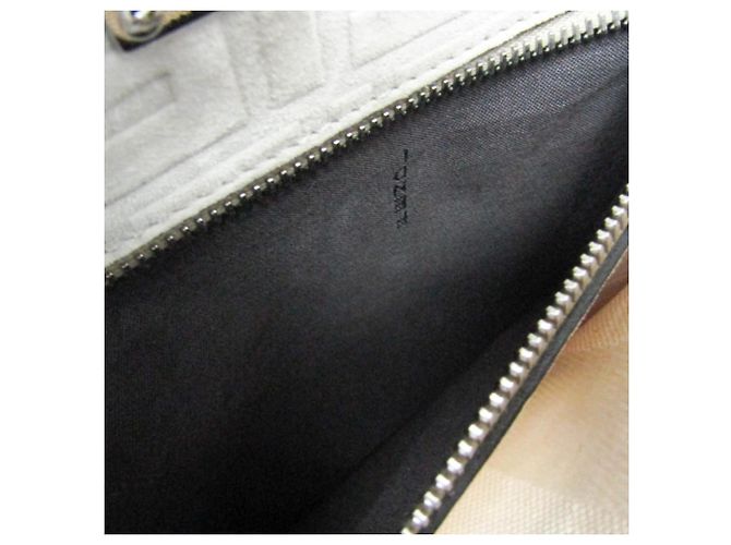 Borsa Fendi Selleria Peekaboo Fit Mini Marrone Bianco - vista 13