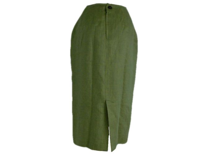 Falda de lino para mujer Jean Paul Gaultier Verde - vista 6