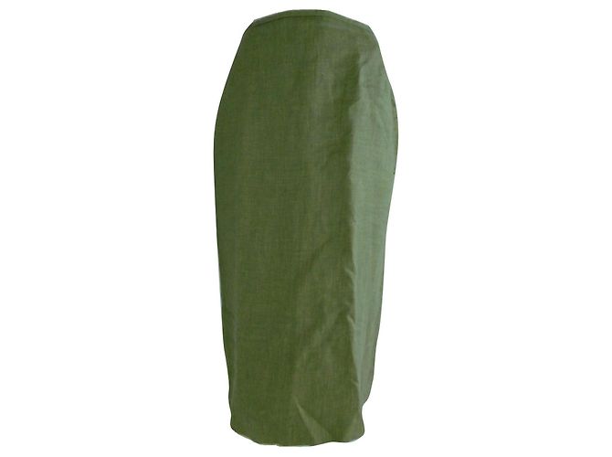Falda de lino para mujer Jean Paul Gaultier Verde - vista 7