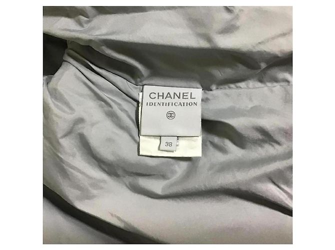 Jaqueta puffer Chanel branca acolchoada Branco - vista 10