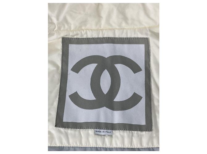 Jaqueta puffer Chanel branca acolchoada Branco - vista 11