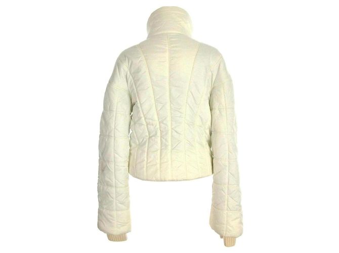 Jaqueta puffer Chanel branca acolchoada Branco - vista 3