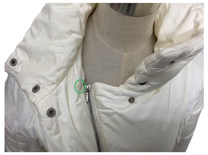 Jaqueta puffer Chanel branca acolchoada Branco - vista 5