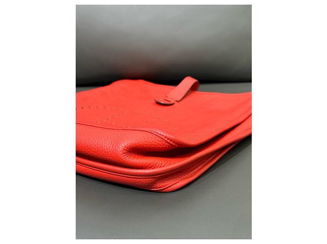 Hermès Evelyne TPM Tasche Rot - Ansicht 5