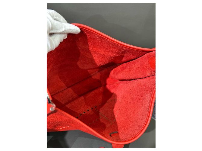 Hermès Evelyne TPM Tasche Rot - Ansicht 6