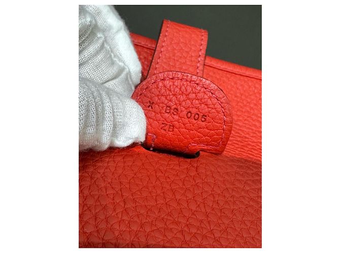Hermès Evelyne TPM Tasche Rot - Ansicht 7