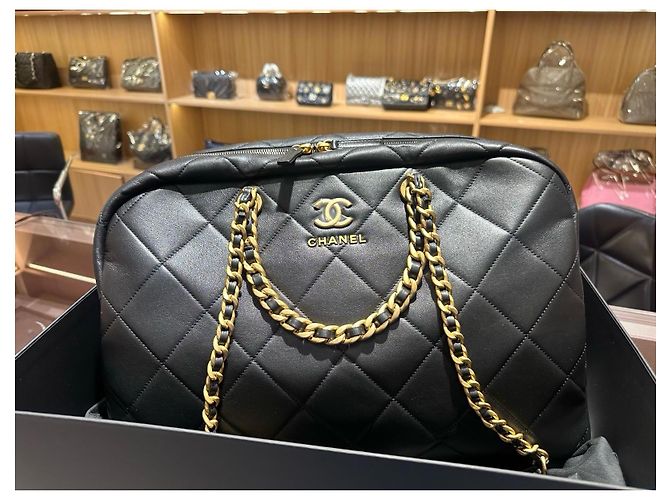 Bolso Bowling Maxi Chanel Negro - vista 7