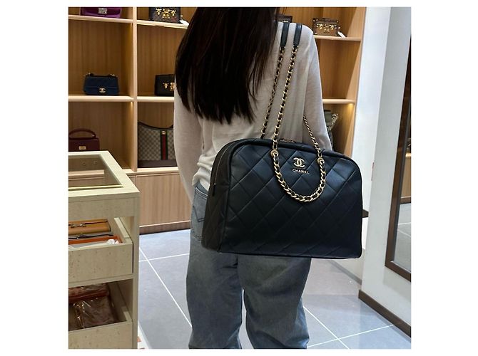 Bolso Bowling Maxi Chanel Negro - vista 9