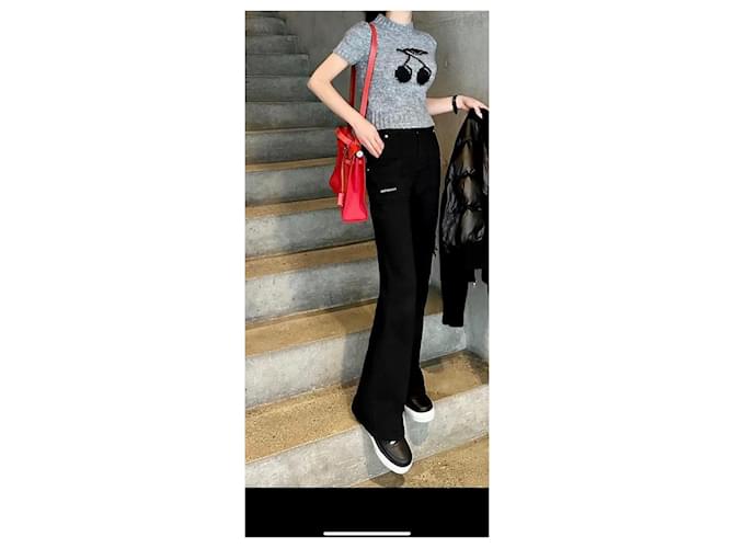 Borsa Hermès Herbag 31 Bianco Rosso - vista 10