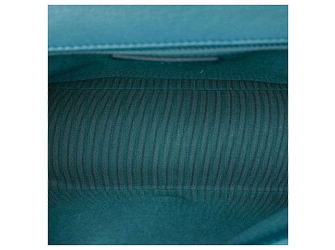 Chanel Blue Medium Quilted Calfskin Ombre Boy Flap Turchese - vista 4