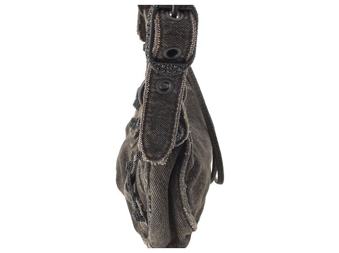 Balenciaga Black Denim Motocross Le Cagole XS Nero - vista 12