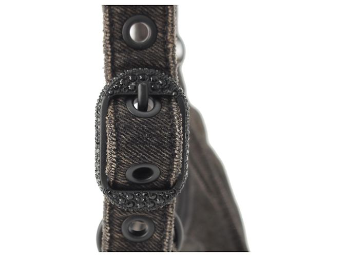 Balenciaga Black Denim Motocross Le Cagole XS Nero - vista 15