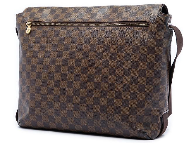 Louis Vuitton Marrone Damier Ebene Brooklyn MM - vista 2