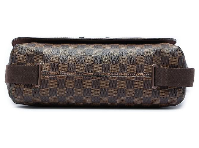 Louis Vuitton Marrone Damier Ebene Brooklyn MM - vista 3