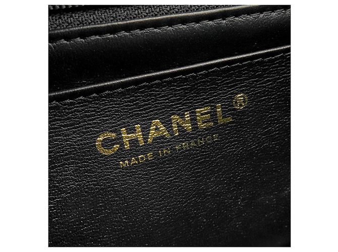 Chanel Black Mini Rectangular Classic Lambskin Lion Charm Top Handle Flap Nero - vista 5