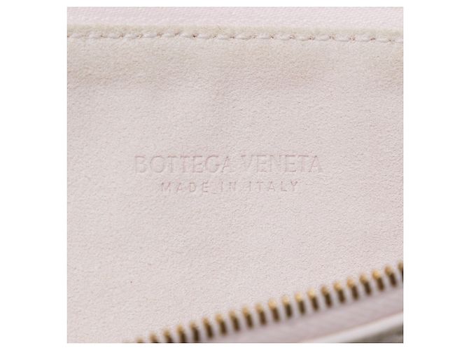 Pochette Turn in scamosciato rosa Small di Bottega Veneta - vista 5