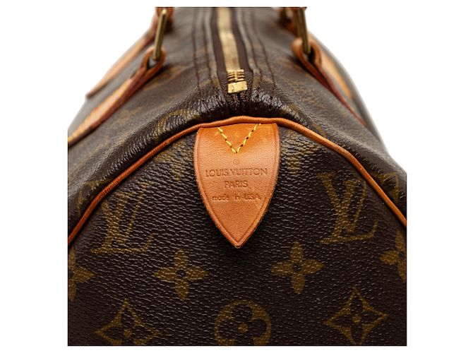 Louis Vuitton Marrone Monogram Speedy 30 - vista 5