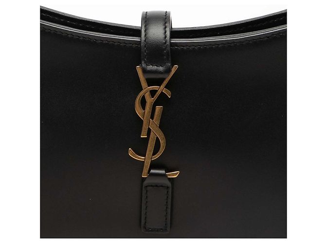 Saint Laurent Mini borsa Le 5 a 7 in pelle liscia nera Nero - vista 5