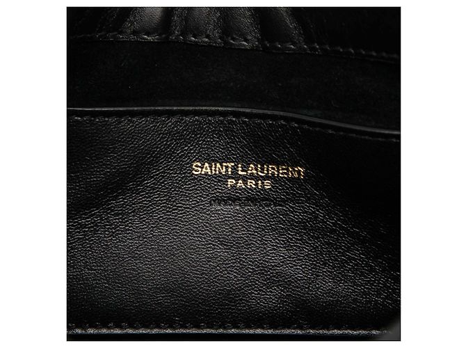 Saint Laurent Mini borsa Le 5 a 7 in pelle liscia nera Nero - vista 6