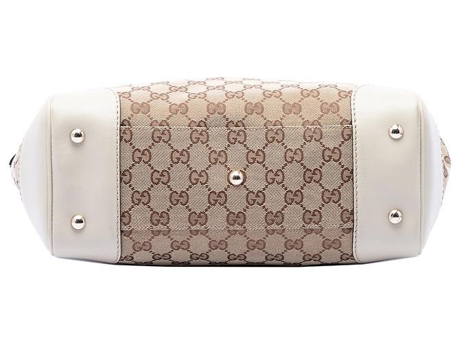 Gucci Mayfair Tote aus beigem GG Canvas - Ansicht 3
