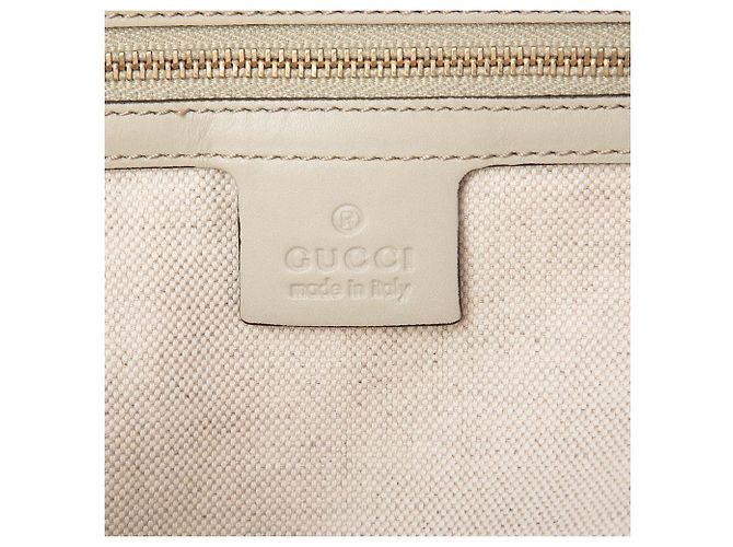 Gucci Mayfair Tote aus beigem GG Canvas - Ansicht 5