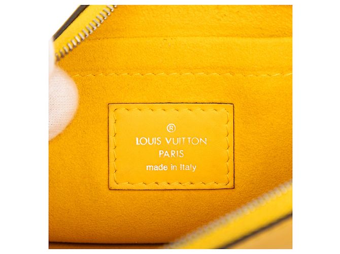 Pochette Louis Vuitton Neverfull in Epi giallo - vista 5