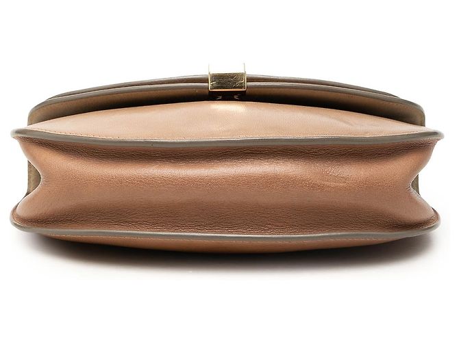 Chloé Brown Mini Calfskin Georgia Crossbody - vista 3
