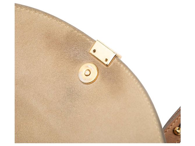 Chloé Brown Mini Calfskin Georgia Crossbody - vista 6