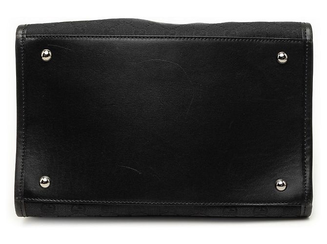 Tote de lona GG negra Gucci Negro - vista 3