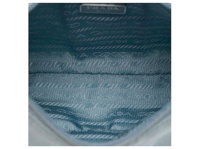 Borsa a Spalla Prada Blue Tessuto Re Edition 2000 Blu chiaro - vista 4