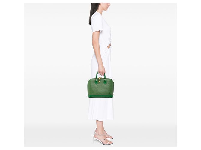 Louis Vuitton Green Epi Alma PM Grün - Ansicht 7